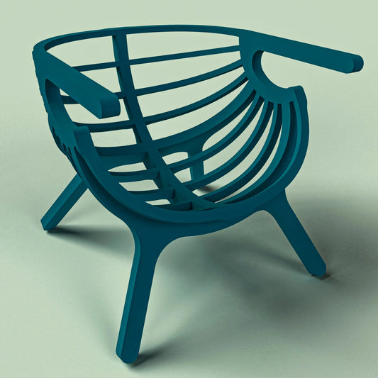 Plywood Chill Out Chair: Futuristic Parametric Design