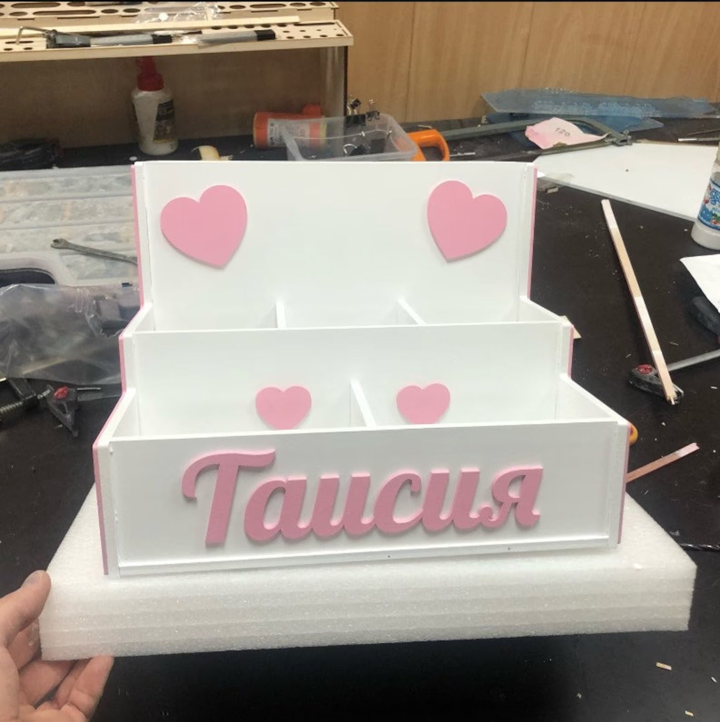 Laser Cut Kids Shelf Organizer 3D Model: SVG, CDR, DXF (Digital Download)